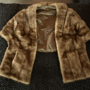 Vintage Brown Mink Stole